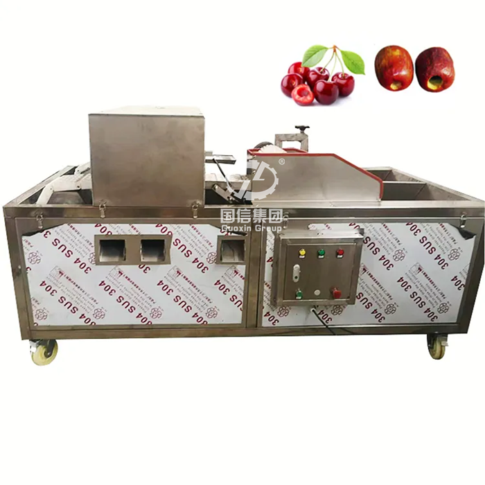 Fruit pitting machine